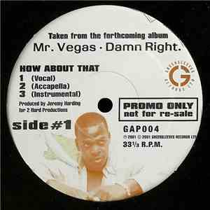Mr. Vegas - How About That / Gal Them mp3 album