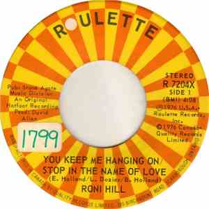 Roni Hill - You Keep Me Hanging On / Stop! In The Name Of Love mp3 album