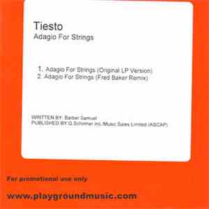 Tiësto - Adagio For Strings mp3 album