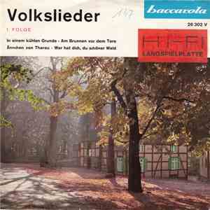 Ein Männerchor - Volkslieder - 1. Folge mp3 album