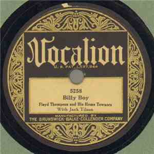 Floyd Thompson And His Home Towners With Jack Tilson - Billy Boy / Get Away, Old Man, Get Away mp3 album