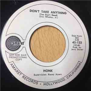 Honk  - Don't Take Anything (You Don't Need) / Love Machine mp3 album
