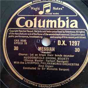 Huddersfield Choral Society With Royal Liverpool Philharmonic Orchestra & Norman Walker - Messiah mp3 album