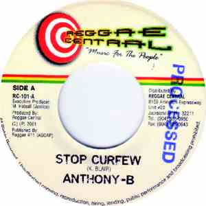 Anthony B / Pinchers - Stop Curfew / Heathen mp3 album