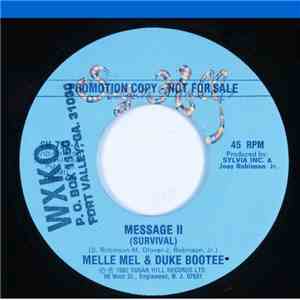 Melle Mel & Duke Bootee - Message II (Survival) mp3 album